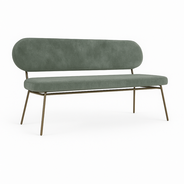 Bancheta catifea AMO culoare VERDE DESCHIS