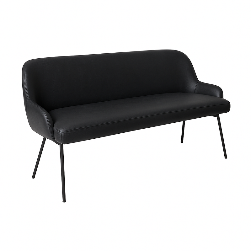 Bancheta piele SASHA culoare NEGRU