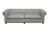 Canapea chesterfield GYMA piele GRI