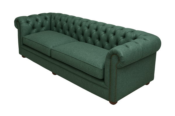Canapea chesterfield GYMA stofa VERDE DESCHIS