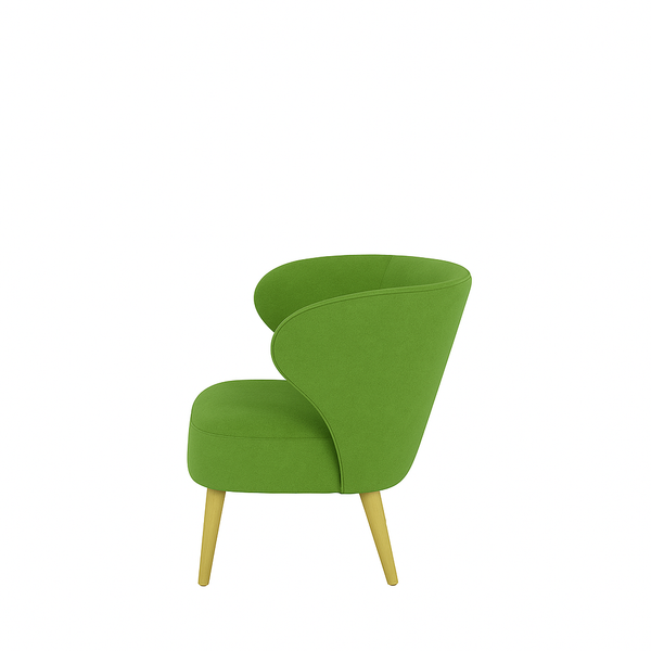 Fotoliu catifea ROZ | model CAPRICE