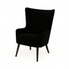 Fotoliu catifea NEAGRA | model LAURA