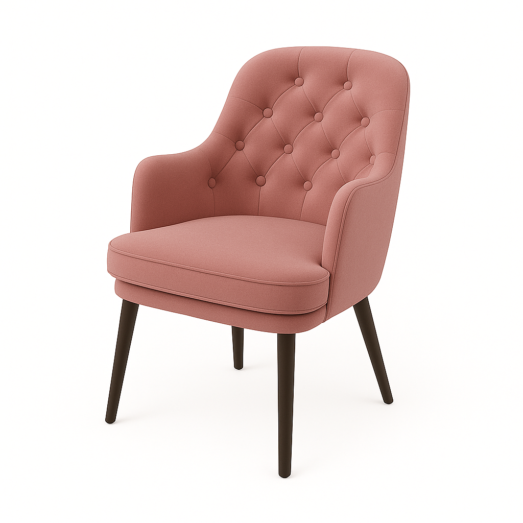 Fotoliu catifea ROZ | model MATEO