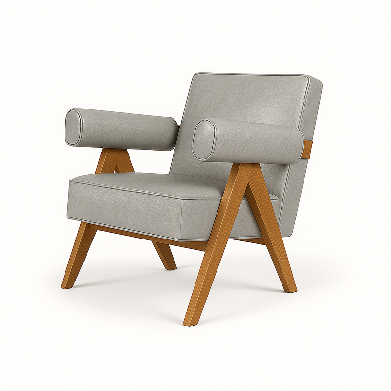 Fotoliu piele GRI | model DANTE