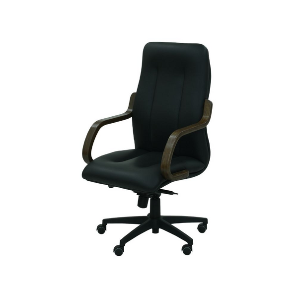 Scaun birou piele NEAGRA | model OVO