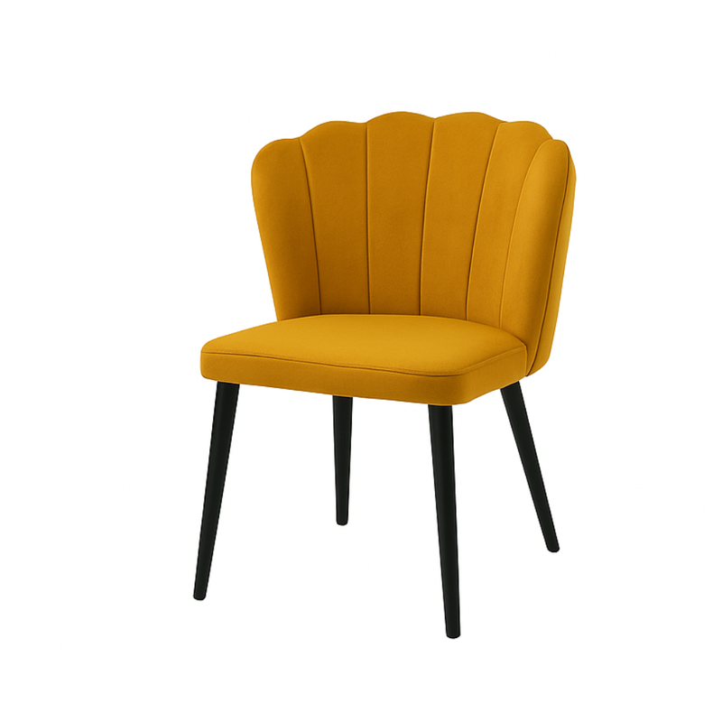Scaun catifea GALBENA | model ARIA