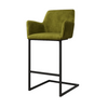 Scaun bar catifea VERDE model GIAN