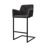 Scaun bar catifea GRI  model GIAN