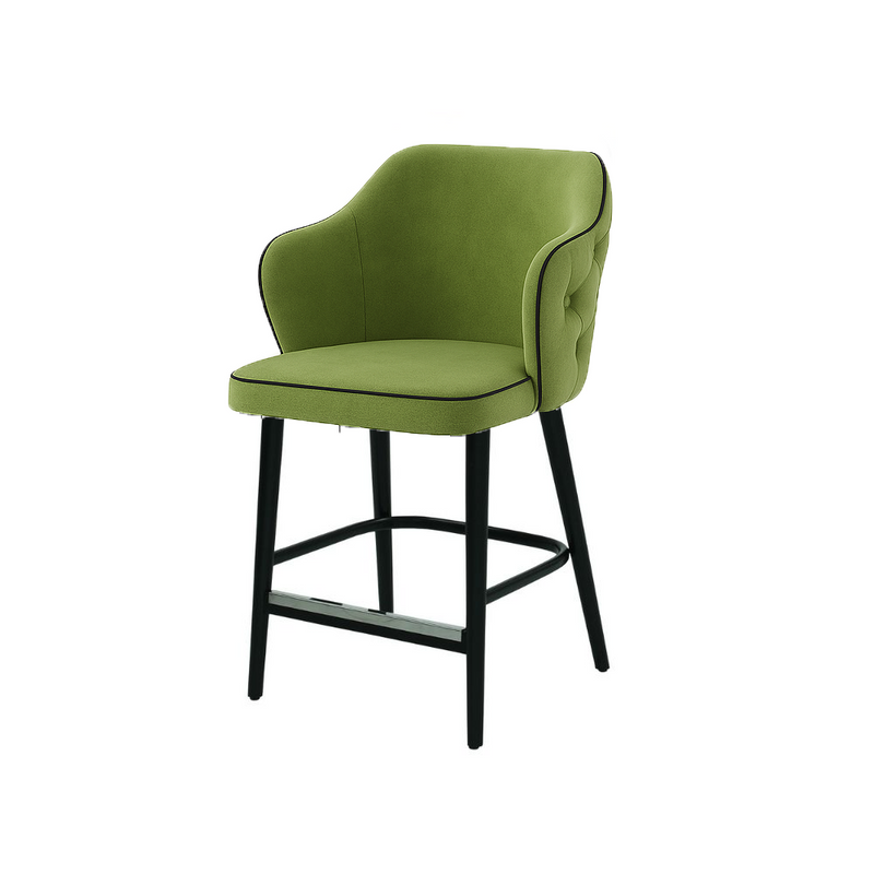 Scaun bar catifea VERDE | model ZOE