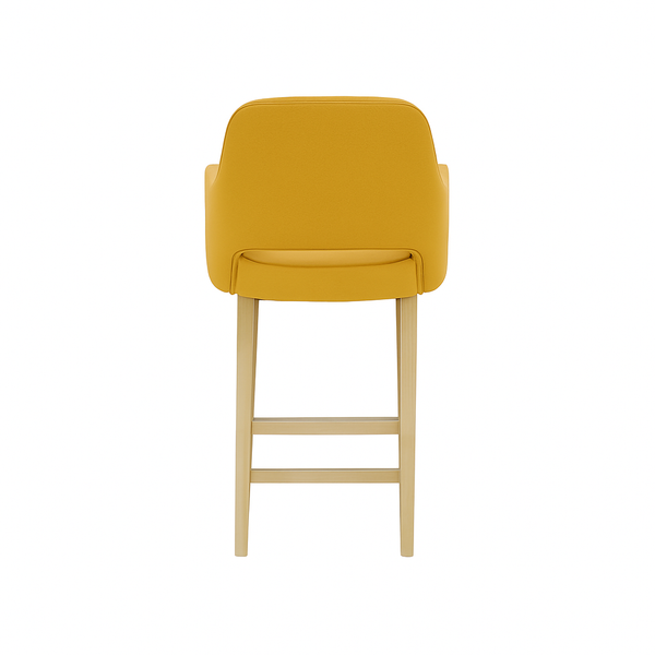 Scaun bar piele naturala BEJ | model APRIL