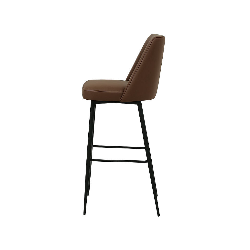 Scaun bar piele BEJ | model SOLO