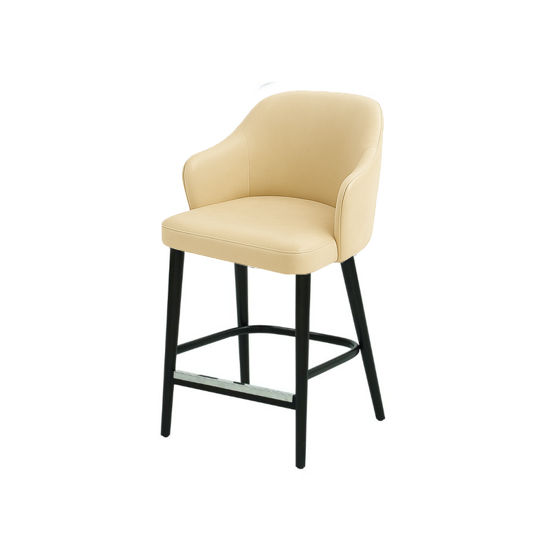 Scaun bar piele naturala BEJ | model ZEUS