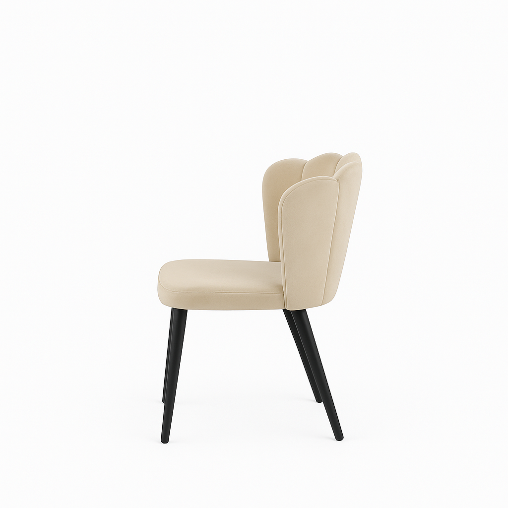 Scaun catifea GALBENA | model ARIA