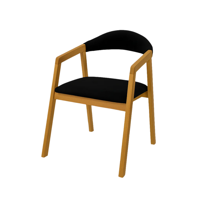 Scaun catifea NEAGRA | model VIGO