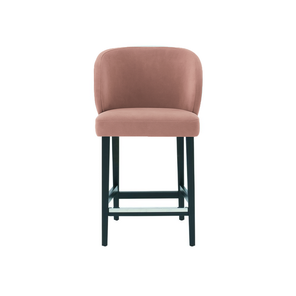 Scaun de bar catifea BEJ | model CAPRICE