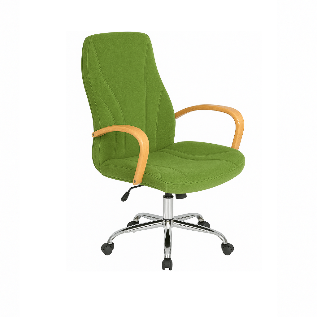 Scaun de birou catifea VERDE | model BETA P