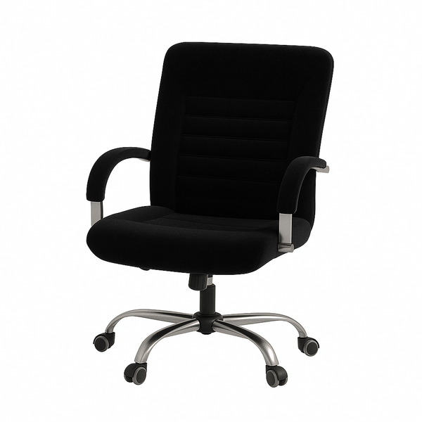 Scaun birou catifea NEAGRA | model DALIA O