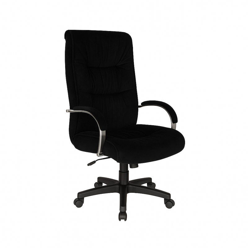 Scaun directorial catifea NEAGRA | model BIG STAR P