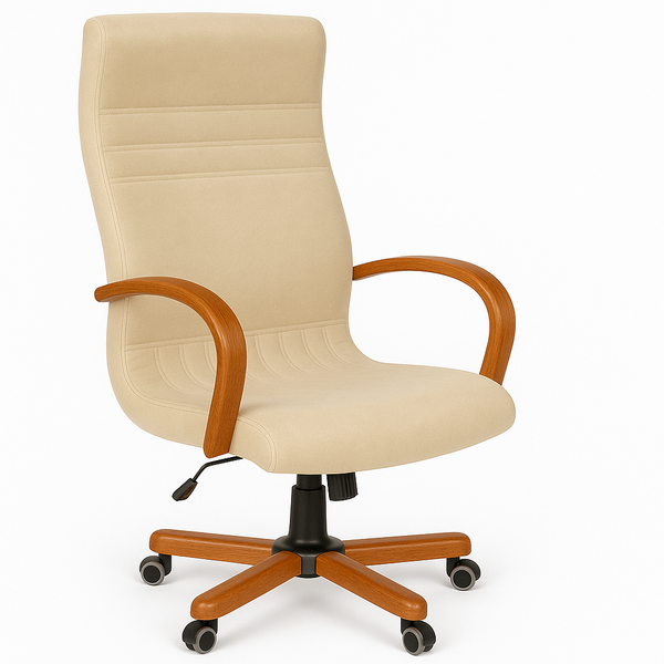 Scaun birou catifea BEJ | model GOLD P