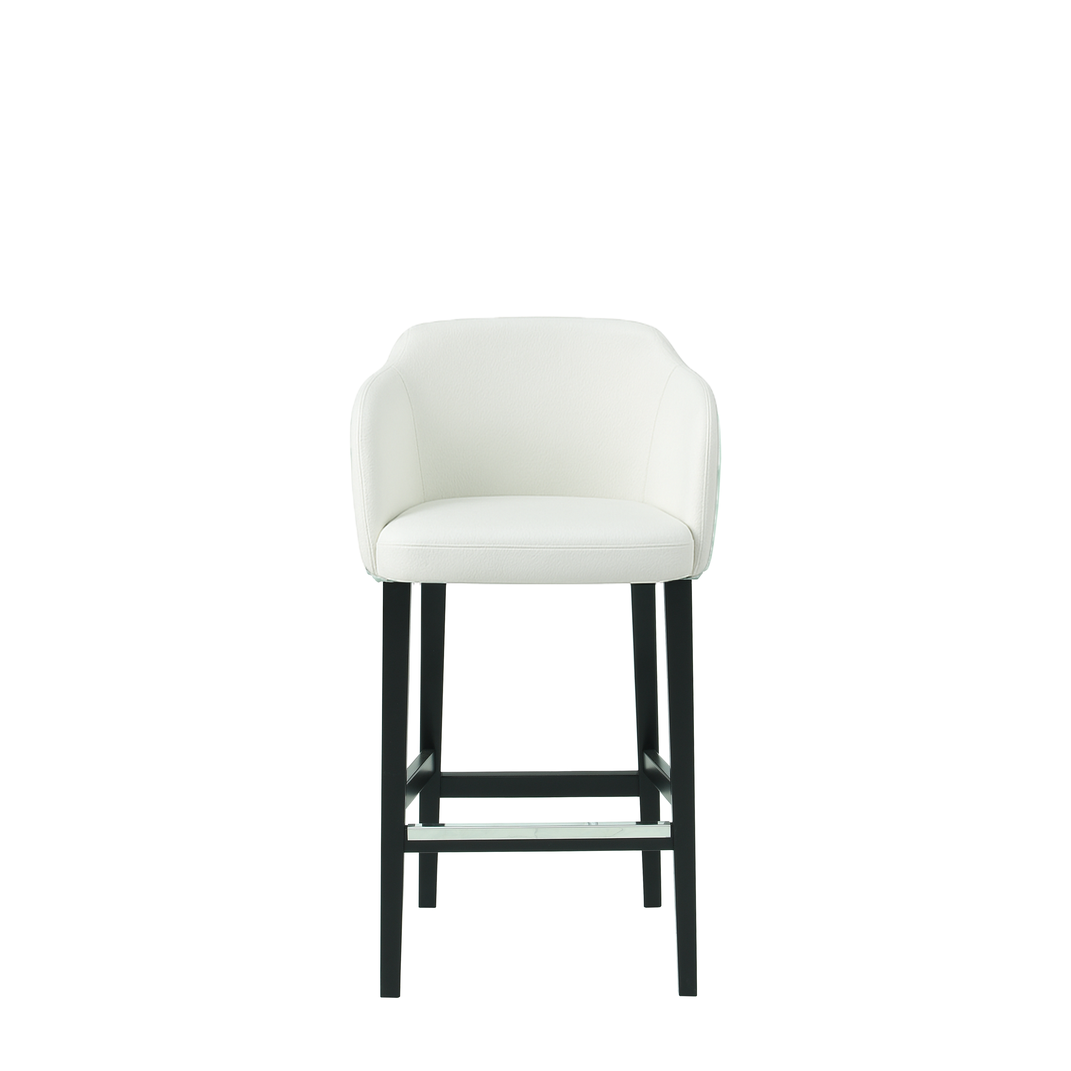 Scaun insula piele naturala BEJ | model CROCO