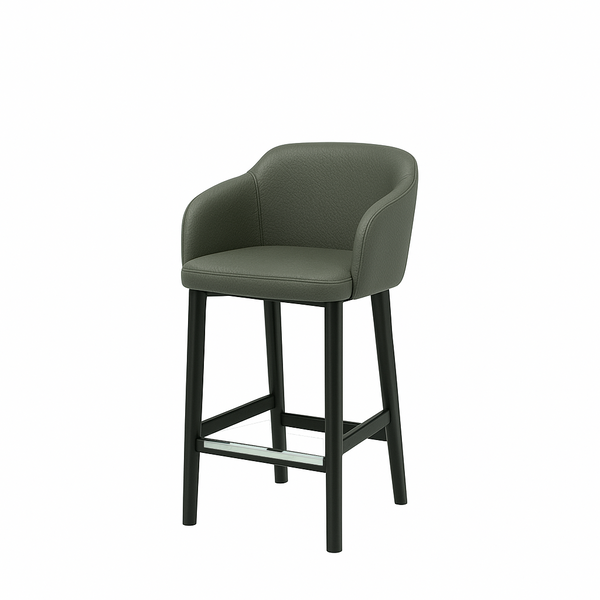 Scaun insula piele naturala BEJ | model CROCO