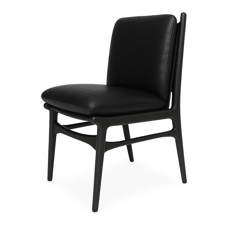 Scaun piele NEAGRA | model ALDO NA