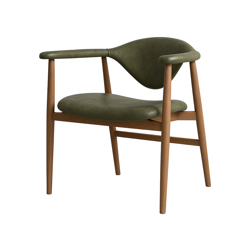 Scaun piele VERDE | model MIRCEA