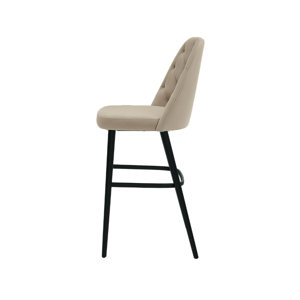 Scaun bar catifea BEJ | model SCOT