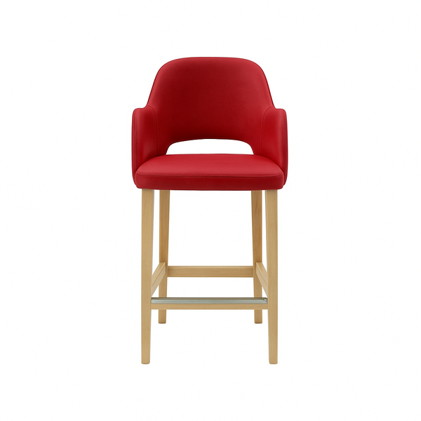 Scaun bar piele VERDE | model APRIL