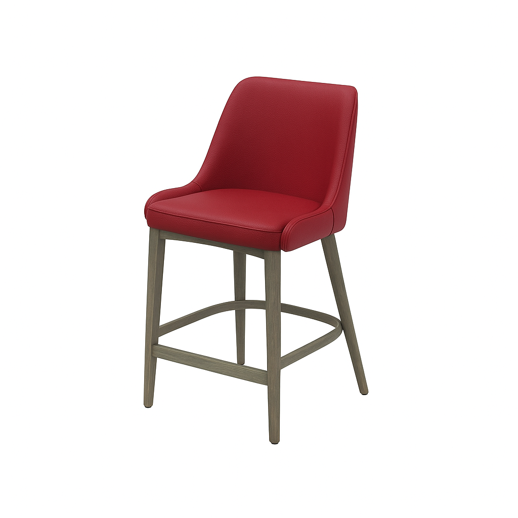 Scaun bar piele ALBASTRA | model GINA