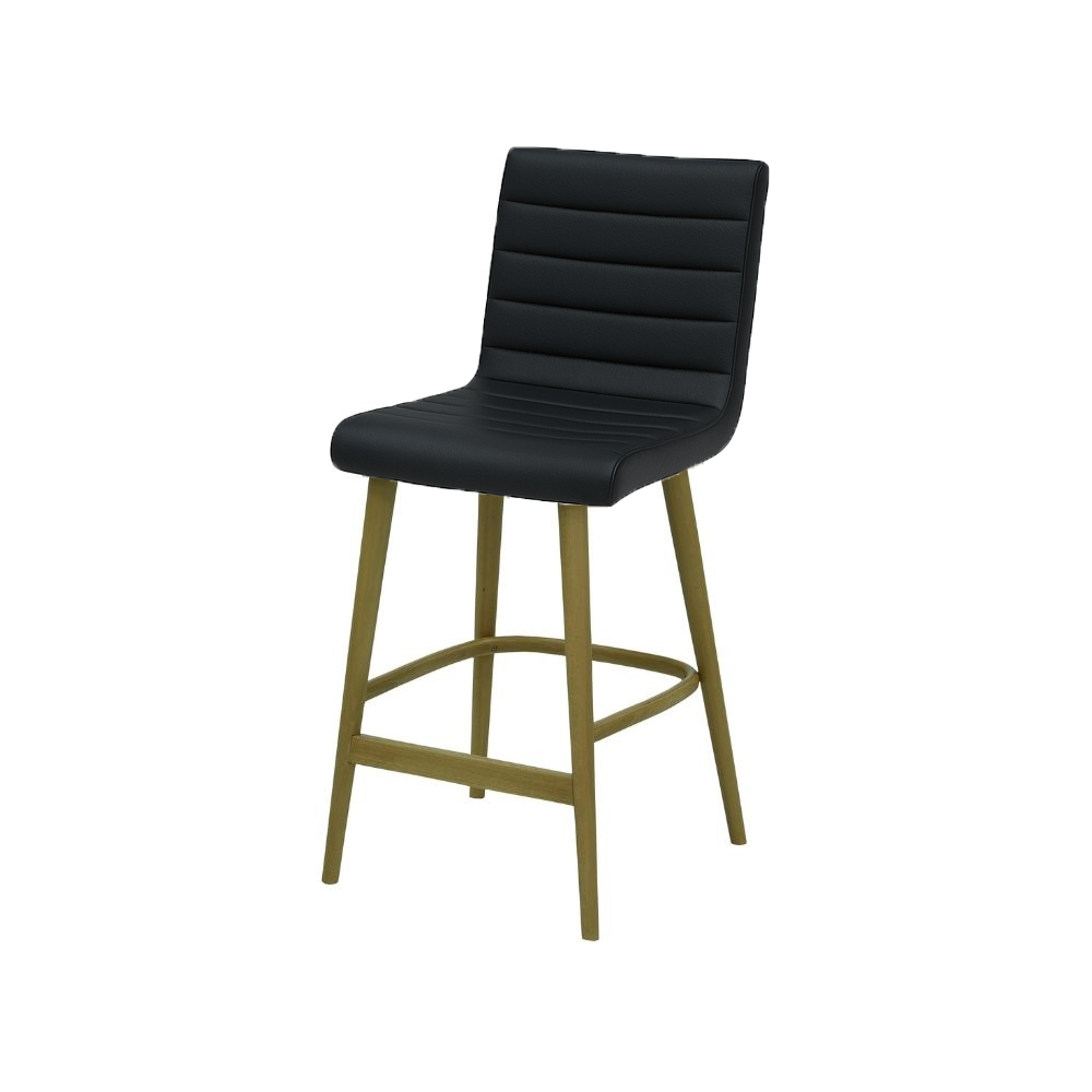 Scaun insula piele naturala GALBENA | model RIGA