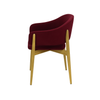 Scaun catifea ALBASTRA | model ALMA