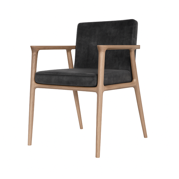 Scaun catifea GRI | model GASPARO