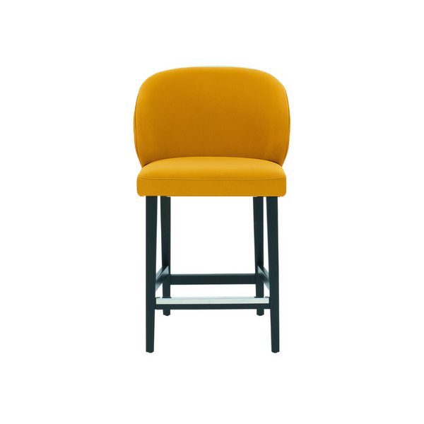 Scaun de bar catifea ALBASTRA | model CAPRICE