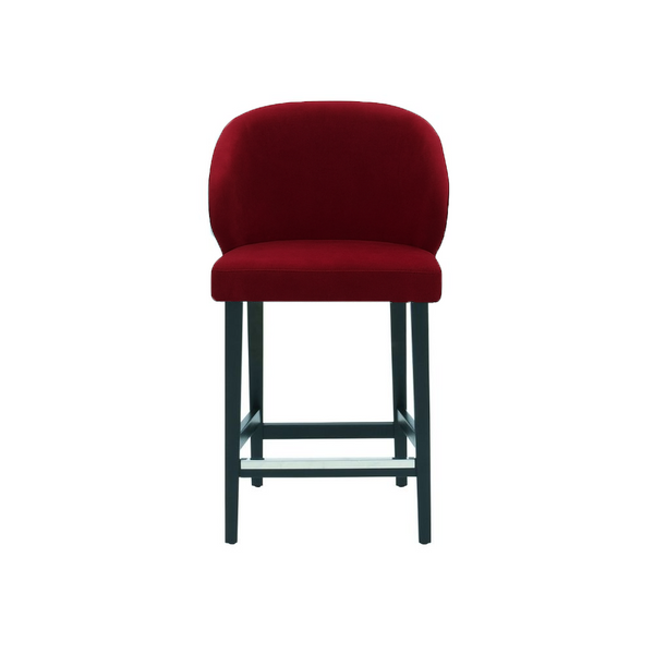 Scaun de bar catifea ALBASTRA | model CAPRICE