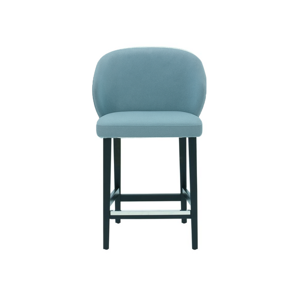 Scaun de bar catifea ALBASTRA | model CAPRICE